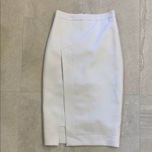 Bcbg white pencil skirt